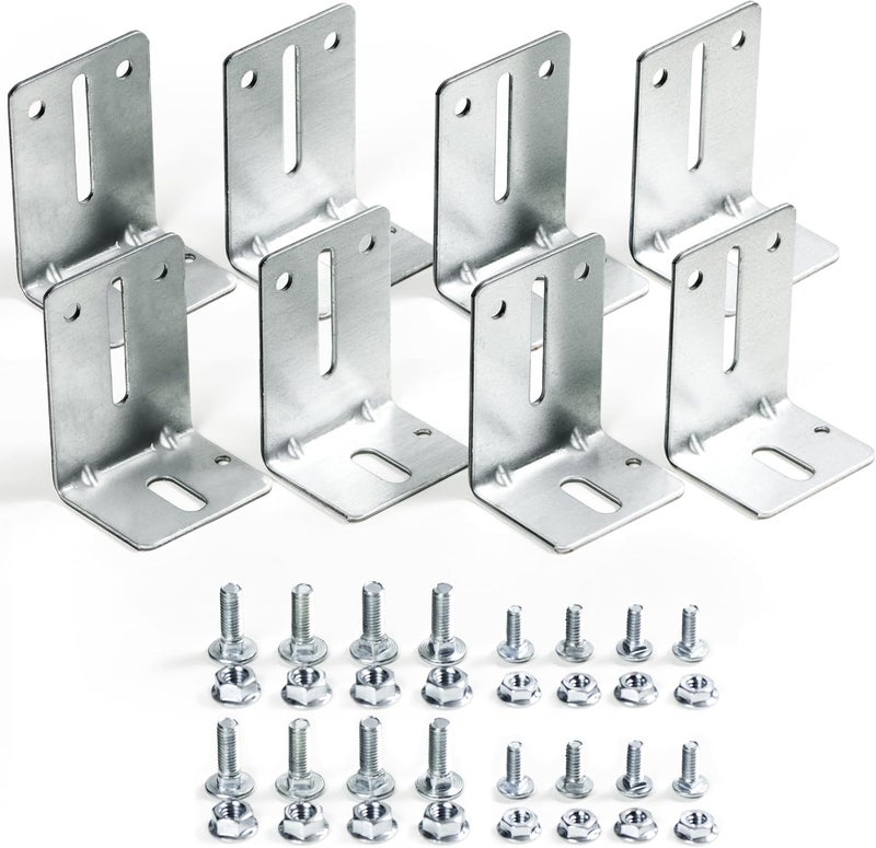 Granatan Garage Door Track Jamb Bracket J6, 8 Pack Garage Door Track Bracket, Heavy Duty Garage Door Parts for Garage Door Reinforcement - Image 1
